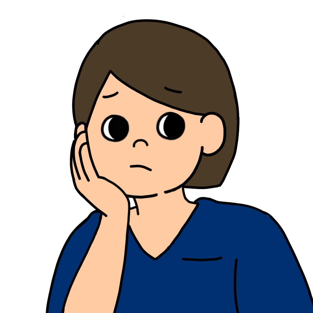 困り顔（女青）