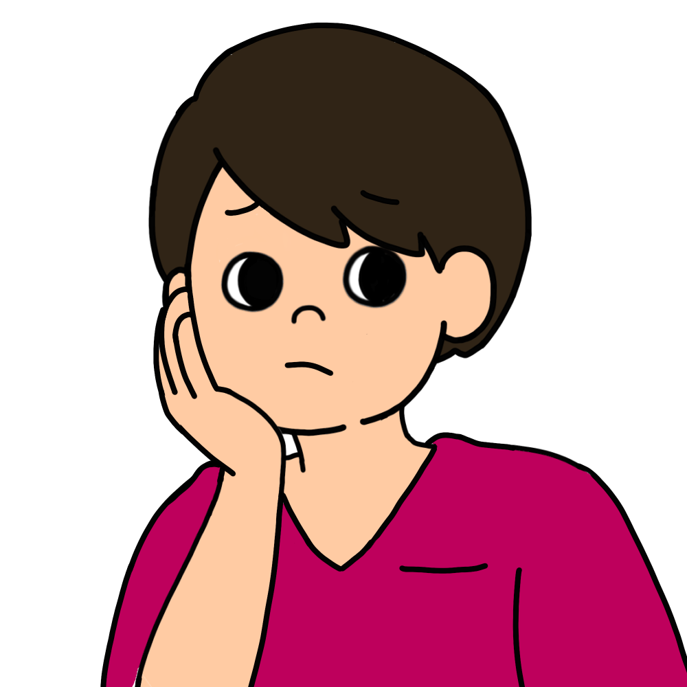 困り顔（男赤）