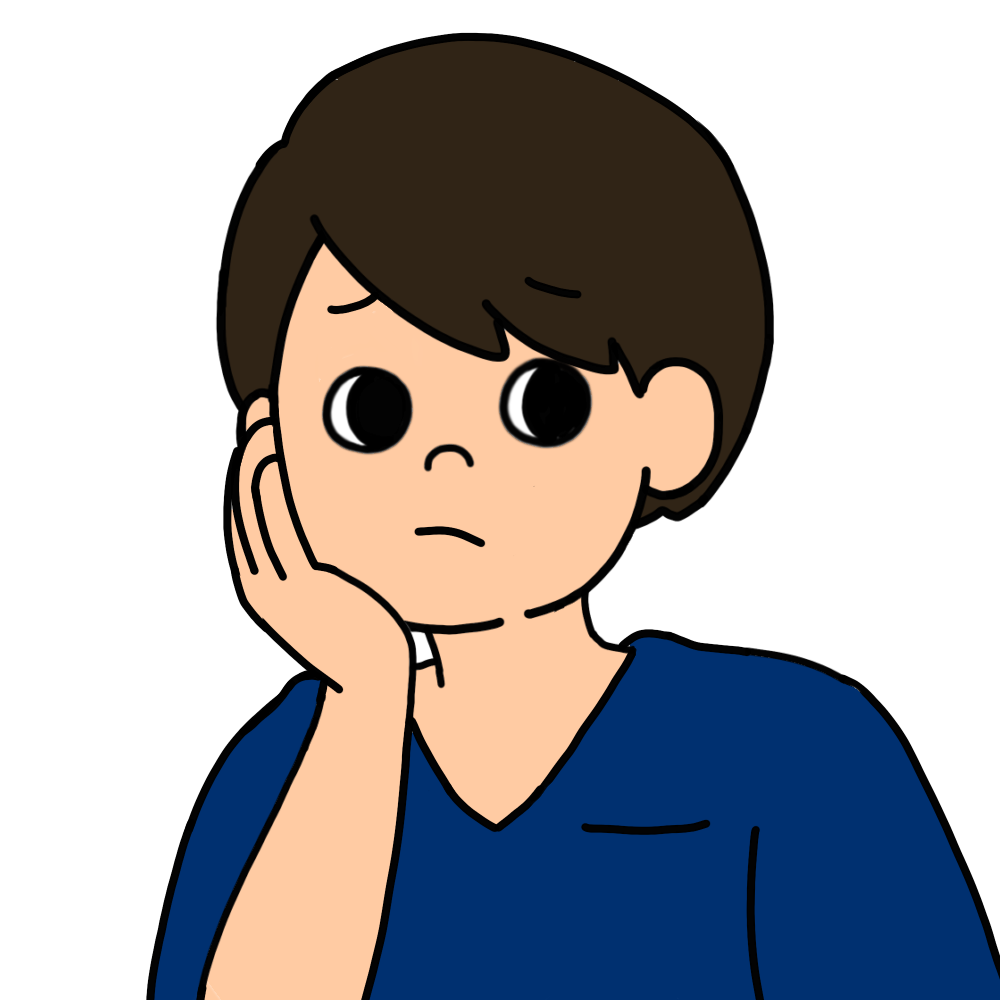 困り顔（男青）